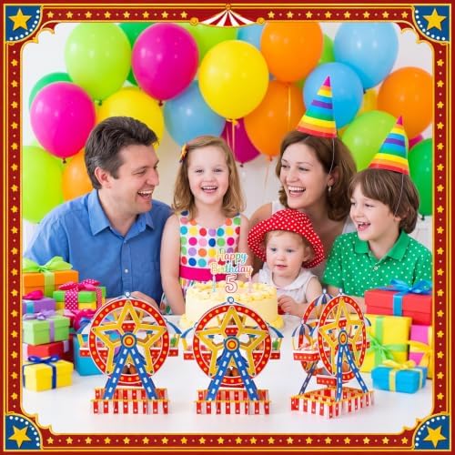 Epakh 6 Sets Carnival Party Ferris Wheel Centerpiece Decorations, Classics - Image 5