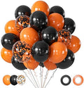 Halloween Balloons Black and Orange Balloons 50Pcs 12 Inch by AIOZX