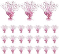 24 Pack Pink Metallic Foil Spray Centerpiece Star Table Decoration Burst Table Centerpieces for Birthday New Year Wedding Anniversary Graduation Party Supply (Pink) by Ohiyoo