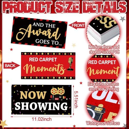Beeveer 24 Designs Movie Party Photo Booth Props, Double Sided PVC Selfie - Image 3