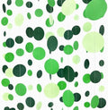 Green Party Decorations Ombre Green Circle Dots Garland Hanging Paper Polka Dot Streamer for Birthday Wedding Bridal Shower Summer Spring Easter St Patrick’s Day Golf Tea Party Supplies by pinkblume