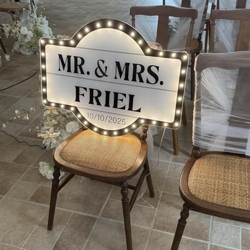 Large Wedding Bottle Service Sign, Personalized Wedding Entrance Props Led Marquee Sign for Reception, Custom Waterproof Light up Marquee Sign for Bridal Engagement Anniversary Nightclub Gift - Image 2