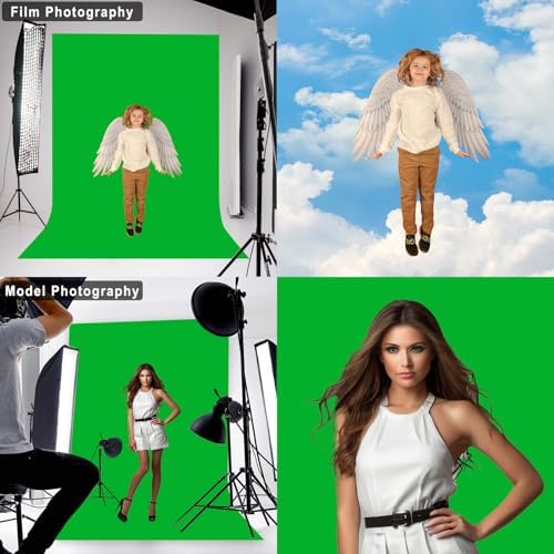 Green Screen Photography Backdrop for Photoshoot, Fabric, 7x10 FT - Image 3