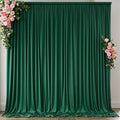 10 ft x 8 ft Wrinkle Free Hunter Green Backdrop Curtain for Parties, Fabric Dark Green Photo Backdrop Drapes 2 Panels 5x10ft for Baby Shower Wedding Birthday Party Photography Curtains by Outpain