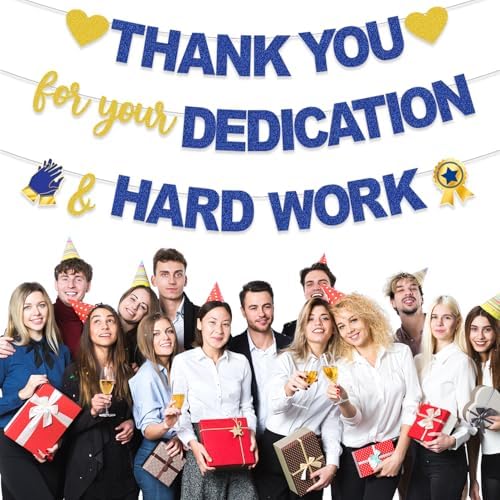 We Appreciate You Thank You for All You Do Banner, Thank You for You Dedication Hard Work Banner for Teacher Employee Staff Doctors Nurse Volunteer Soldier, Appreciation Week Office Party Decorations - Image 4