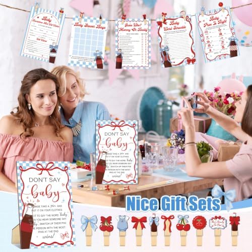 Patelai 321 Pcs Baby Shower Games Supplies, Cute - Image 6