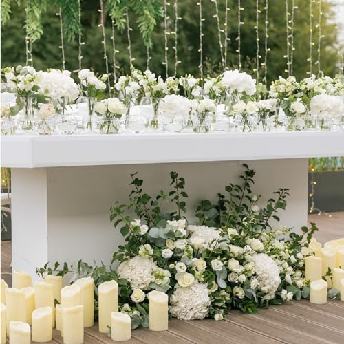 Auihiay 304Pcs Hydrangea Artificial Flowers Bulk, Silk Hydrangeas Flowers - Image 6