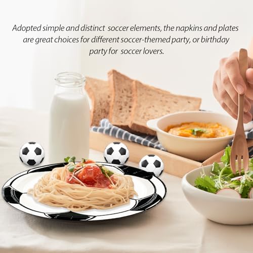 50PCS Soccer Plates and Napkins, 7inch Disposable Tableware Set - Image 5