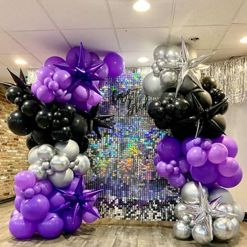 Purple and Black Balloons, 60 Packs 12 Inch Latex Balloon - Image 5