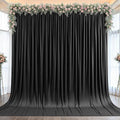 10x12ft Black Backdrop Curtain Panels for Parties - Wrinkle Free Polyester Photo Curtain Backdrop Wedding Back Drop Fabric Drapes for Party Decorations Background for Photography by WishCare