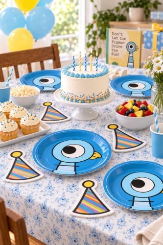 Pigeon Birthday Party Supplies Bird Day Plates Napkins Willems (Tableware) by PartyKandyDecorGifts