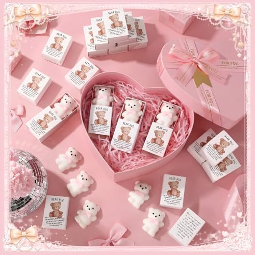 72 Sets Bear with Pink Bow Gifts Coquette Party Favors - Image 5