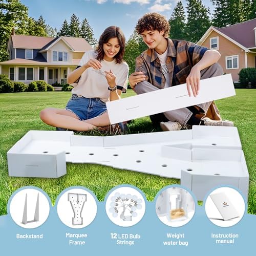 4FT Light Up Marquee Letter Y - Large Foam Board Mosaic Kit - Image 2