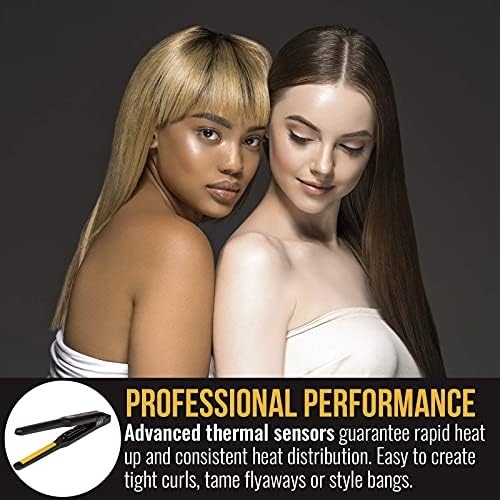 HAI Convertable Total Heat 4/10" in - Flat Iron with Tri-Diamond Ceramic Plates for Highly Textured Hair, 140°F to 450°F. - Image 3