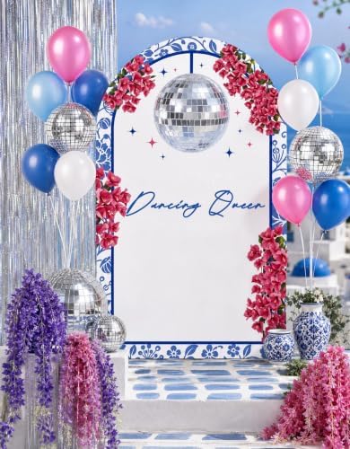 190PCS Mamma Mia Party Decorations Balloons 6.5FT Banner ， Dancing Queen - Image 7
