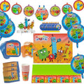 Numberblocks Deluxe Party Supplies Kit, 79-Piece Birthday Party Set for 10 Guests with Plates, Cups, Napkins, Decorations and Table Cover by MightyMojoToys