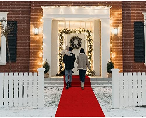 EZLucky Red Carpet Runner for Party, 2.6 x 15 ft, 130 GSM Felt Fabric by EZLucky