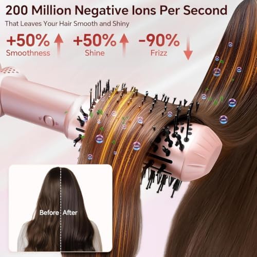 5 in 1 Hair Dryer Brush, High-Speed Auto Wrap Curling Brush - Image 6