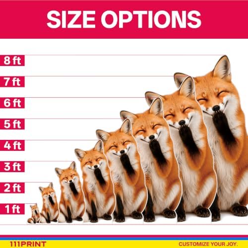 Funny Fox Life Size Cardboard Cutout Standee, 4FT - Image 6