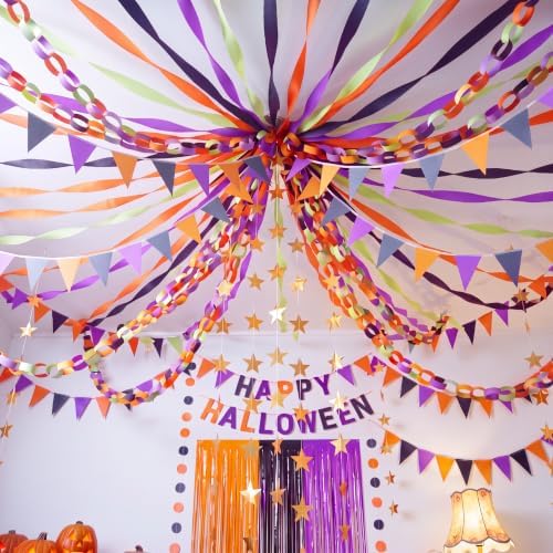 Yoonotee Halloween Party Decoration 574 ft Crepe Streamers for Party Decor - Image 4