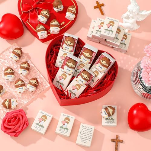 30 Sets Jesus Loves You Gifts Jesus Figures with Boxes - Image 5