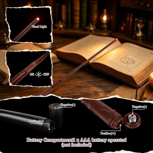 24 Floating Flameless Candles with Wands, Halloween Hanging Decor - Image 4