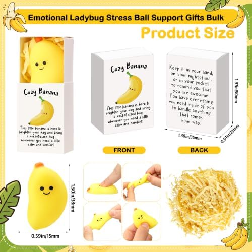 24 Sets Banana Positive Gifts Pocket Hug Party Favors - Image 2