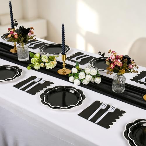 96 Pcs Halloween Party Paper Plates and Napkins Party Supplies for 24 Guest - Image 4
