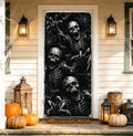 Halloween Door Banner 90 x 200 cm Polyester Hanging Door Cover, Skeleton Theme Front Door Decoration for Porch Entryway Wall Indoor Outdoor Seasonal Home Decor by Unknown