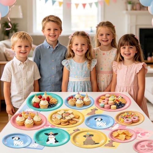 60Pcs Pet Dog Paper Plates and Napkins Set,Serve 20 - Image 6