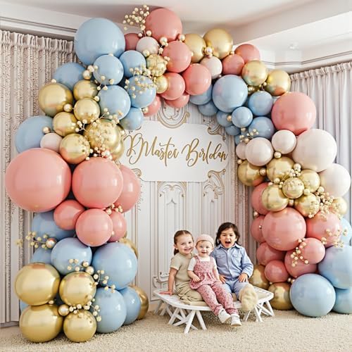 Gender Reveal Balloon Garland Arch Kit,412pcs Pink and Blue balloons 18 12 10 5 Inch for Gender Reveal Decorations Birthday Baby Shower Wedding Bridal - Image 6