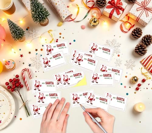 Christmas What's Your Santa Name Game, Winter Holiday Party Decor Sign - Image 4