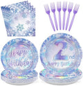 96Pcs Frozen Party Decorations for Girls Frozen Themed Party Serves 24 by Grencian