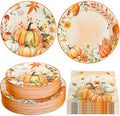 180 Pcs Fall Paper Plates and Napkins Party Supplies Serves 60 by Osonm