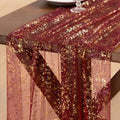 Gold Gauze Table Runner Glitter Fall Wedding Birthday Party Table Decor by Socomi