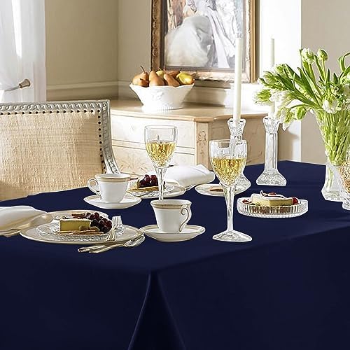 Fitable 6 Pack Navy Tablecloths 90x156 Inch for 8 Foot Rectangle Tables - Image 2