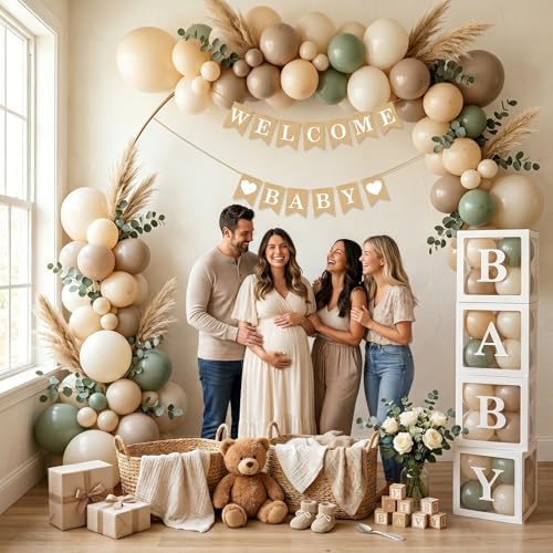 Welcome Baby Banner – Rustic Baby Shower Decorations, Gender Neutral Baby Shower Decor, Pre-Strung Shower Sign, Baby Boy Banner for Party Wall Backdrop - Image 7