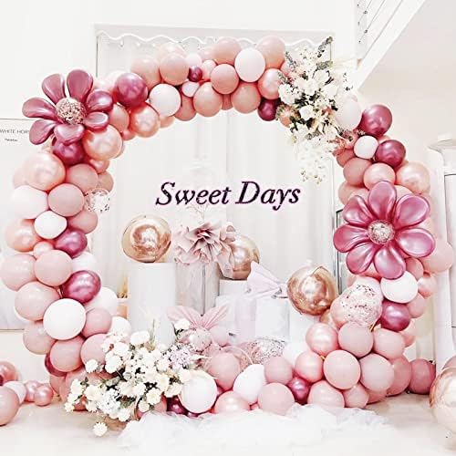 Wokceer Round Backdrop Stand 8FT White Wedding Balloon Arch Stand for Party - Image 3