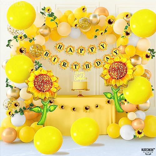 KatchOn, Yellow Mylar Balloons - 22 Inch, Pack of 6 | Yellow Foil Balloons - Image 7