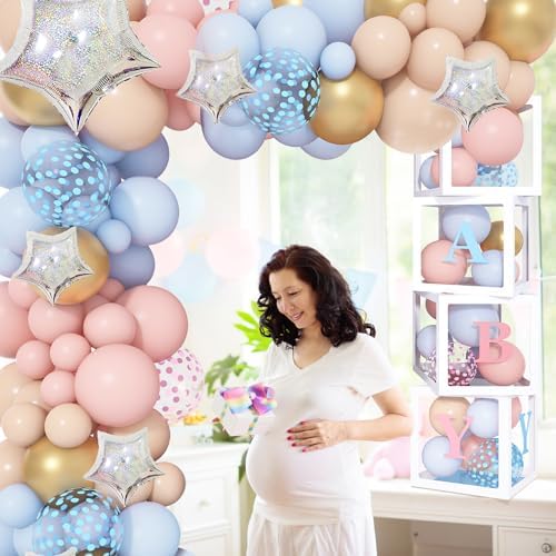 Amandir 164PCS Gender Reveal Balloon Boxes Decorations - Image 6