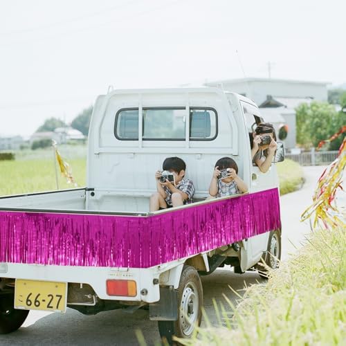 Hot Pink Party Decorations 48FT - Barbie Birthday Decorations - Bachelorette Party Supplies - Hot Pink Tinsel Garland - Pink Birthday Backdrop - Party Streamers - Image 5