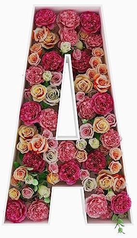 2FT DIY Mosaic Balloon Letter A Frame, Fillable Party Backdrop Decor by JW+Passion+-+Premium+Quality%2C+Made+With+Passion