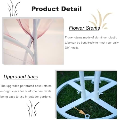 Giant Flowers for Decoration,Wedding Reception Essential,5.6 ft Huge Artificial Silk Flower,Ideal for Party Banquet Background Decor and Photographic Props(Blue) - Image 5