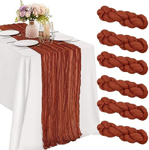 10FT Cheesecloth Table Runner Boho Party Home Decorations by JALANCY