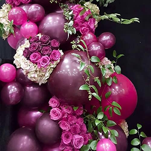 PartyWoo Dark Purple Balloons 50pcs Royal Purple Boho Neutral Color 12 Inch - Image 4