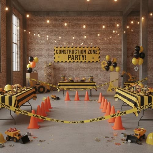 Frienda 11 Pcs Construction Party Decorations Set, 9 Inch Tall, Solid - Image 5