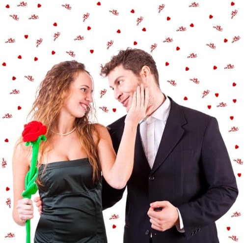 Valentine's Day confetti Red Love Heart Shape Table Scatters Confetti for Wedding Decoration Supplies Valentine's Day Confetti Party Sets - Image 2