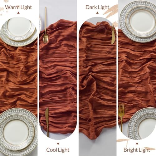 6 Pack Cheesecloth Table Runner 35"×120" Gauze Fabric Fall Table Runner - Image 7