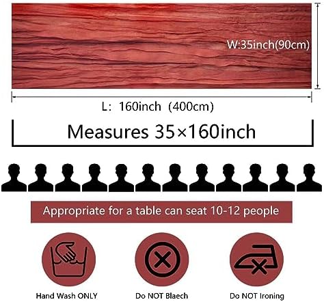 12 Pcs Terracotta Cheesecloth Table Runner 13ft Boho Gauze Cheesecloth Table Runner 160 inch Long for Christmas Wedding Bridal Baby Shower Birthday Table Decorations - Image 3