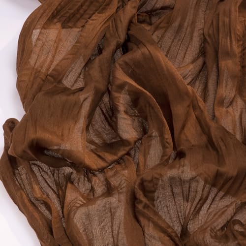 Cheesecloth Table Runner Fall Brown Boho Wedding Birthday Party Home Decor - Image 2
